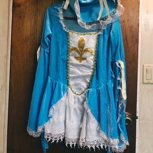 Beautiful blue pirate costume